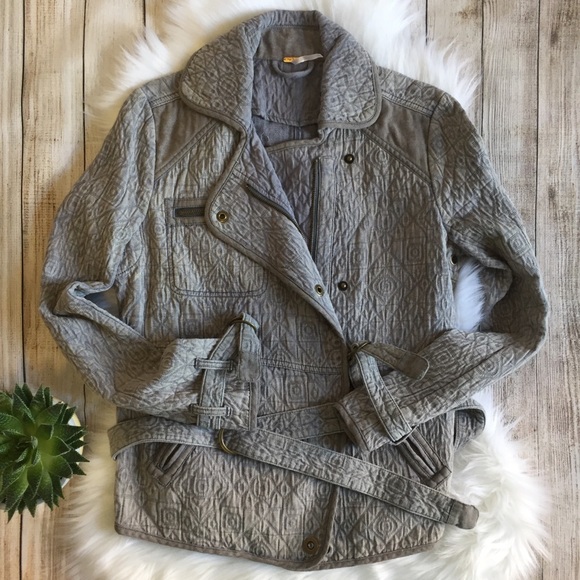 Free People Jackets & Blazers - Free People | Denim Style Moto Jacket with Belt